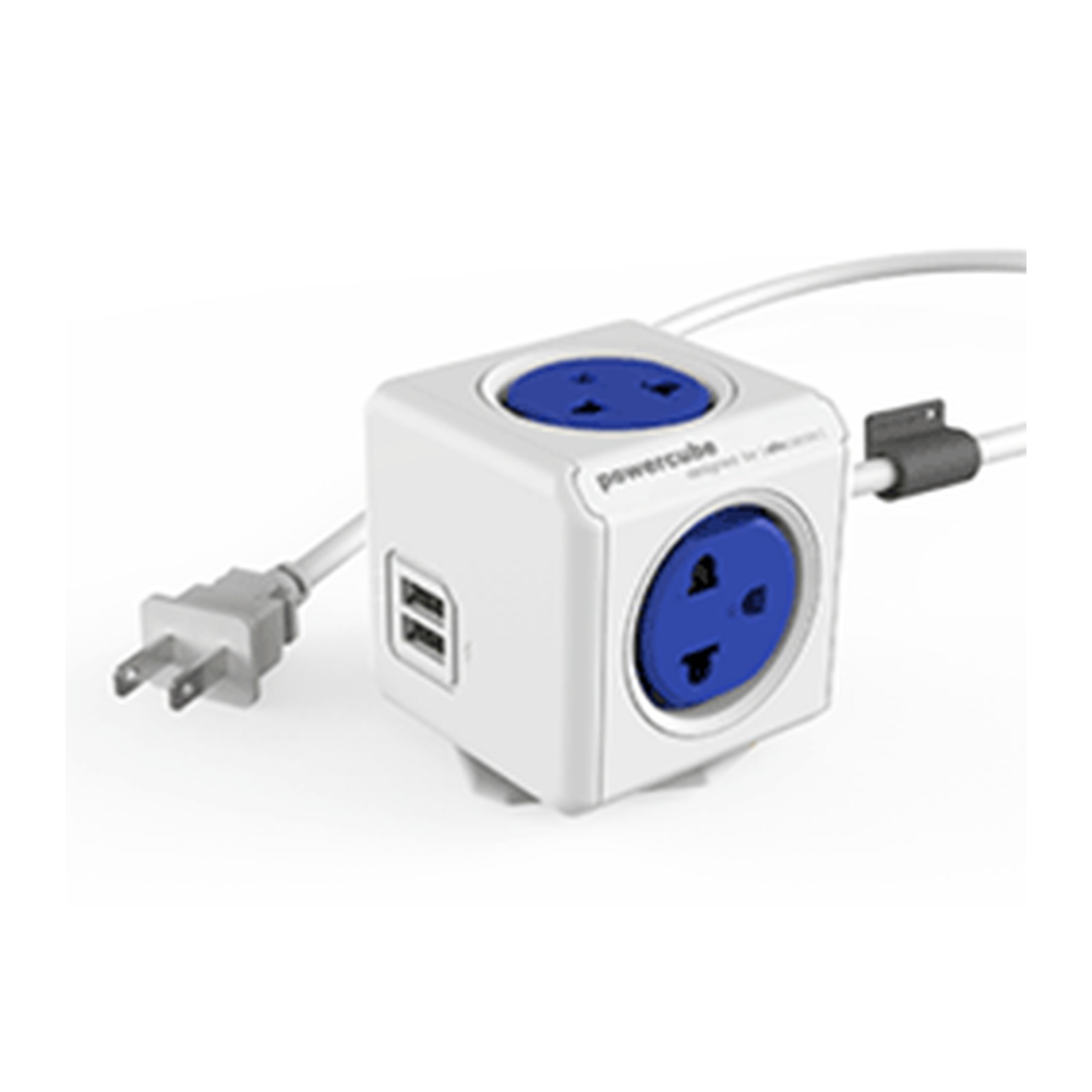 سيار مكعب Allocacoc يونيفرسال — 4 مآخذ + 2×USB / كابل 3م — 2