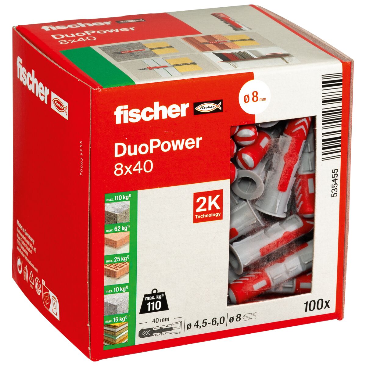 فيشر DUOPOWER 8 x 40 — رقم 535455 — 2